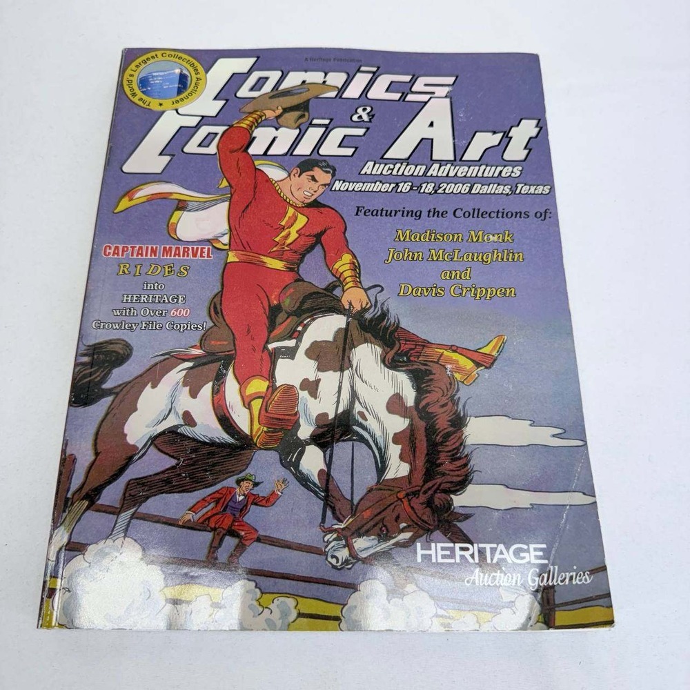 Heritage Auctions Comics & Comic Art Catalog Nov 2006 Captain Marvel Cover